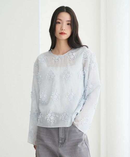 BEAUTY&YOUTH UNITED ARROWS / ビューティー&ユース ユナイテッドアローズ シャツ・ブラウス | セルロースナイロン エンブロイダリーシャツ 2WAY | 詳細16