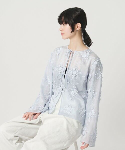 BEAUTY&YOUTH UNITED ARROWS / ビューティー&ユース ユナイテッドアローズ シャツ・ブラウス | セルロースナイロン エンブロイダリーシャツ 2WAY | 詳細21