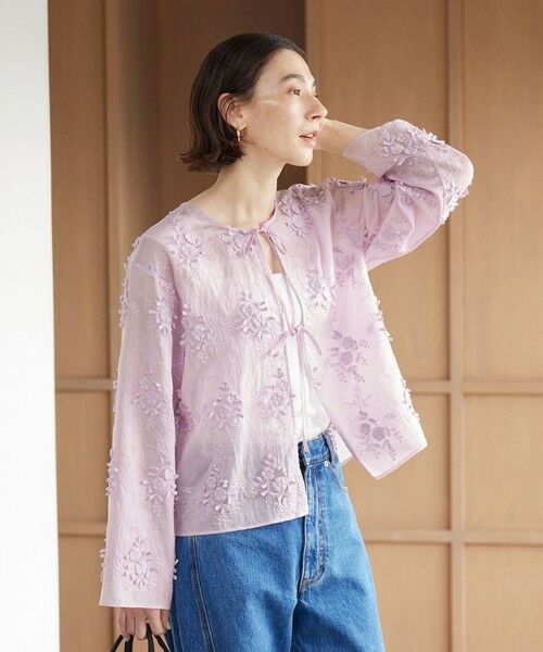 BEAUTY&YOUTH UNITED ARROWS / ビューティー&ユース ユナイテッドアローズ シャツ・ブラウス | セルロースナイロン エンブロイダリーシャツ 2WAY | 詳細23