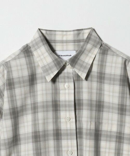 BEAUTY&YOUTH UNITED ARROWS / ビューティー&ユース ユナイテッドアローズ シャツ・ブラウス | コットン チェック オーバーサイズ シャツ | 詳細5