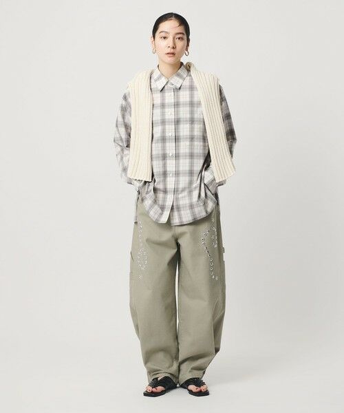 BEAUTY&YOUTH UNITED ARROWS / ビューティー&ユース ユナイテッドアローズ シャツ・ブラウス | コットン チェック オーバーサイズ シャツ | 詳細2