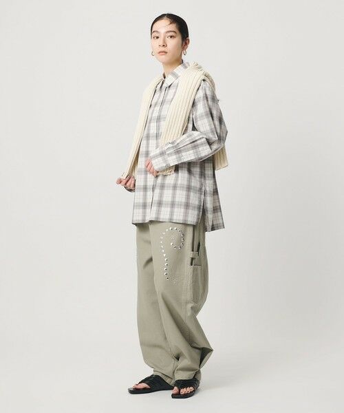 BEAUTY&YOUTH UNITED ARROWS / ビューティー&ユース ユナイテッドアローズ シャツ・ブラウス | コットン チェック オーバーサイズ シャツ | 詳細3