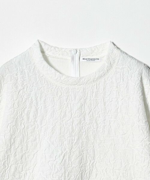 BEAUTY&YOUTH UNITED ARROWS / ビューティー&ユース ユナイテッドアローズ カットソー | ジャガード クルーネック 6分袖 プルオーバー | 詳細7