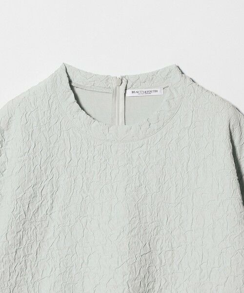 BEAUTY&YOUTH UNITED ARROWS / ビューティー&ユース ユナイテッドアローズ カットソー | ジャガード クルーネック 6分袖 プルオーバー | 詳細24