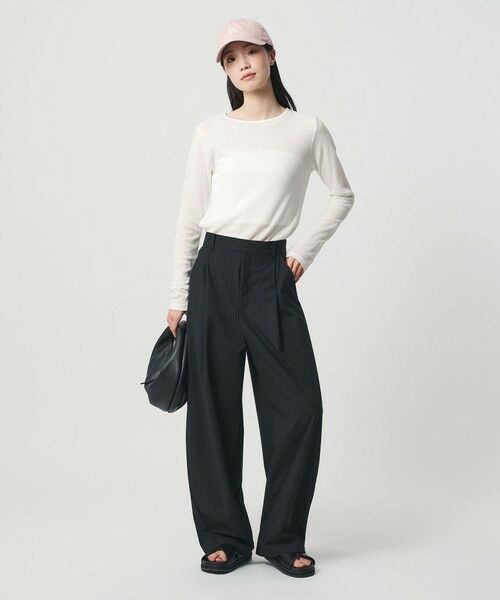 BEAUTY&YOUTH UNITED ARROWS / ビューティー&ユース ユナイテッドアローズ Tシャツ | ハイツイストコットン シアークレープ ロングスリーブTシャツ | 詳細2