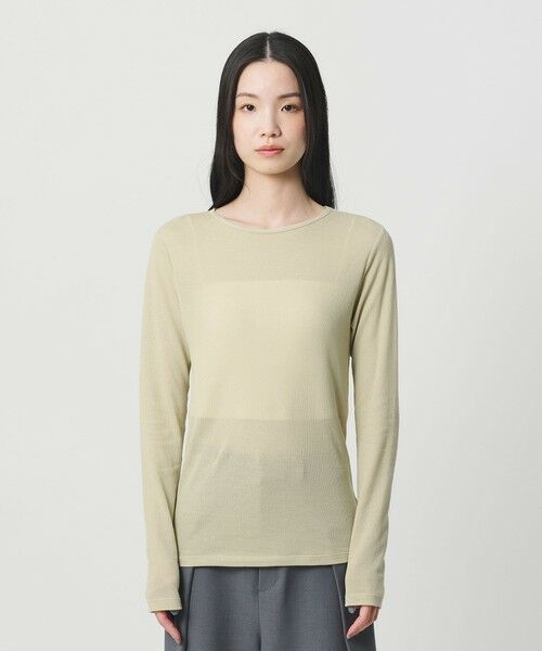 BEAUTY&YOUTH UNITED ARROWS / ビューティー&ユース ユナイテッドアローズ Tシャツ | ハイツイストコットン シアークレープ ロングスリーブTシャツ | 詳細15