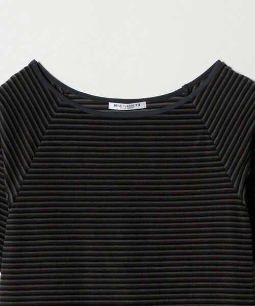 BEAUTY&YOUTH UNITED ARROWS / ビューティー&ユース ユナイテッドアローズ カットソー | コットン パイルボーダー 5分袖カットソー | 詳細5