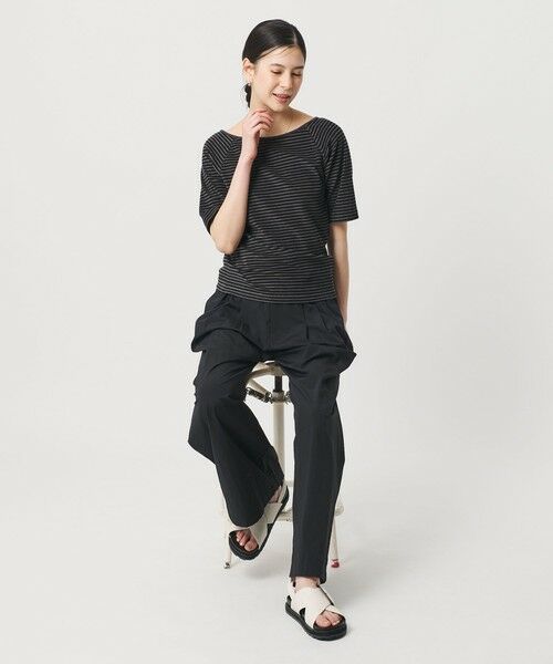 BEAUTY&YOUTH UNITED ARROWS / ビューティー&ユース ユナイテッドアローズ カットソー | コットン パイルボーダー 5分袖カットソー | 詳細3