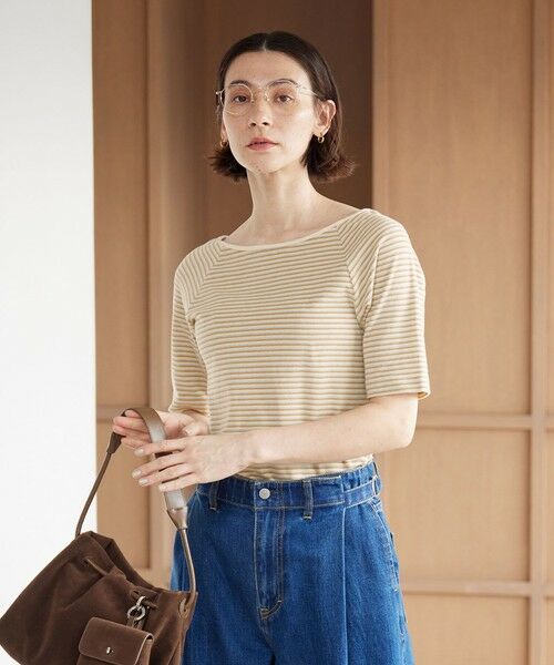 BEAUTY&YOUTH UNITED ARROWS / ビューティー&ユース ユナイテッドアローズ カットソー | コットン パイルボーダー 5分袖カットソー | 詳細8