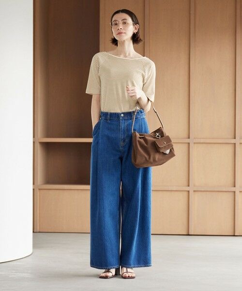 BEAUTY&YOUTH UNITED ARROWS / ビューティー&ユース ユナイテッドアローズ カットソー | コットン パイルボーダー 5分袖カットソー | 詳細9