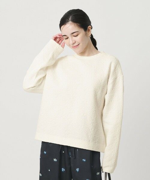 BEAUTY&YOUTH UNITED ARROWS / ビューティー&ユース ユナイテッドアローズ カットソー | ジャガード クルーネック プルオーバー | 詳細1