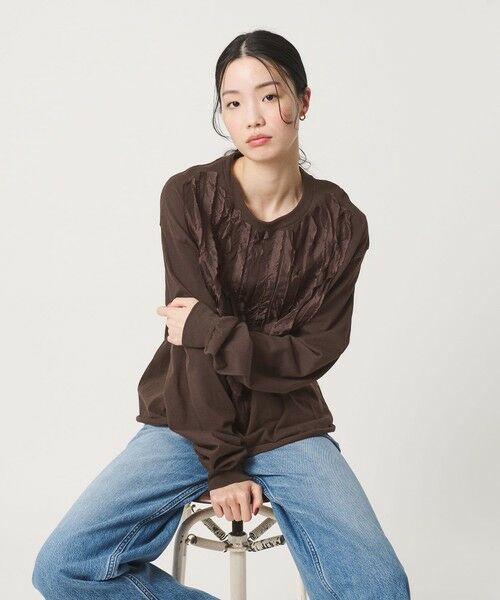 BEAUTY&YOUTH UNITED ARROWS / ビューティー&ユース ユナイテッドアローズ カットソー | ＜dahl’ia＞リメイク ロングスリーブ カットソー | 詳細21