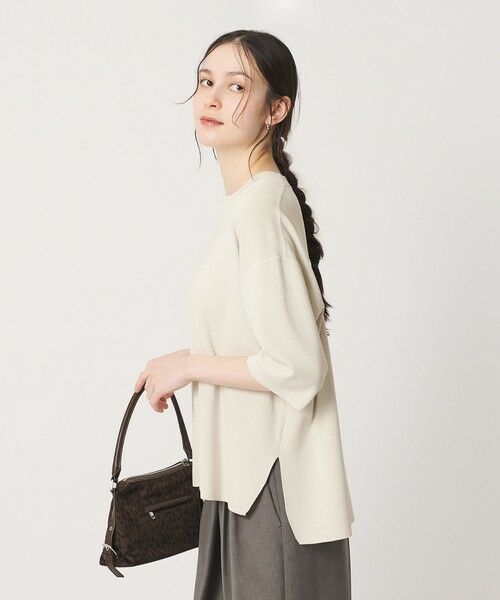 BEAUTY&YOUTH UNITED ARROWS / ビューティー&ユース ユナイテッドアローズ ニット・セーター | ハーフスリーブ ニットプルオーバー ウォッシャブル | 詳細7
