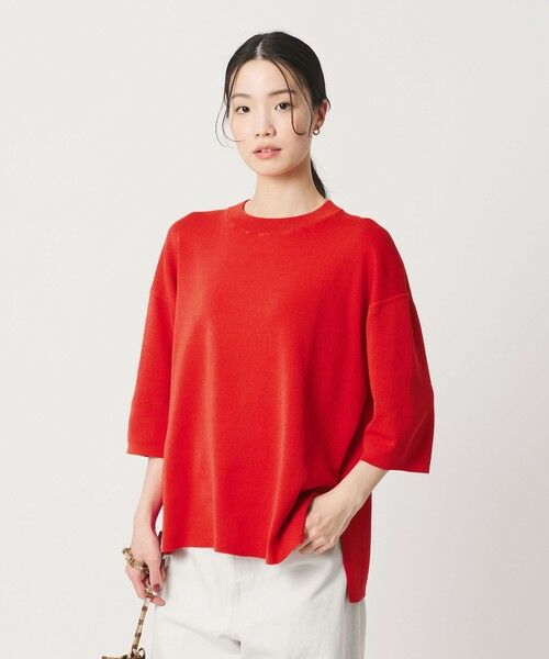 BEAUTY&YOUTH UNITED ARROWS / ビューティー&ユース ユナイテッドアローズ ニット・セーター | ハーフスリーブ ニットプルオーバー ウォッシャブル | 詳細16