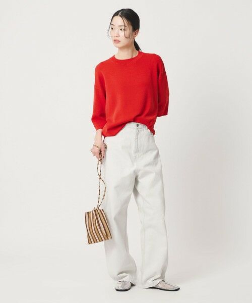 BEAUTY&YOUTH UNITED ARROWS / ビューティー&ユース ユナイテッドアローズ ニット・セーター | ハーフスリーブ ニットプルオーバー ウォッシャブル | 詳細18