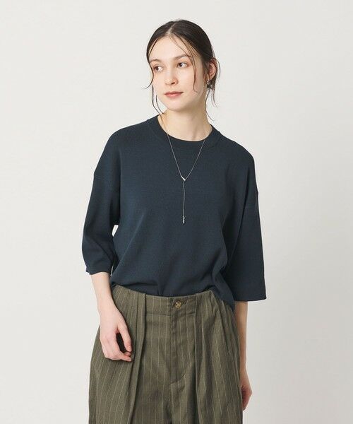 BEAUTY&YOUTH UNITED ARROWS / ビューティー&ユース ユナイテッドアローズ ニット・セーター | ハーフスリーブ ニットプルオーバー ウォッシャブル | 詳細22