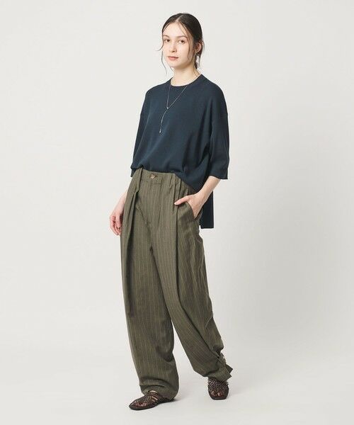 BEAUTY&YOUTH UNITED ARROWS / ビューティー&ユース ユナイテッドアローズ ニット・セーター | ハーフスリーブ ニットプルオーバー ウォッシャブル | 詳細24