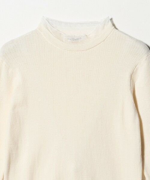 BEAUTY&YOUTH UNITED ARROWS / ビューティー&ユース ユナイテッドアローズ ニット・セーター | 【WEB限定 Wardrobe DAILY MINIMAL】レースコンビ リブニットプルオーバー ウォッシャブル | 詳細5
