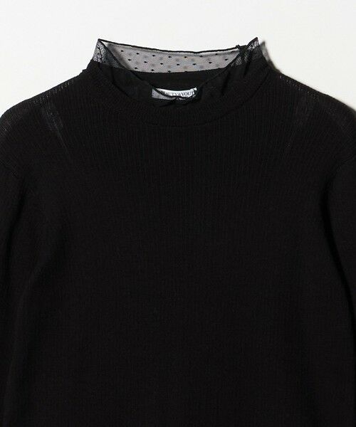 BEAUTY&YOUTH UNITED ARROWS / ビューティー&ユース ユナイテッドアローズ ニット・セーター | 【WEB限定 Wardrobe DAILY MINIMAL】レースコンビ リブニットプルオーバー ウォッシャブル | 詳細11
