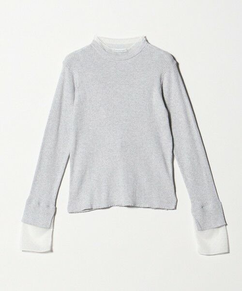 BEAUTY&YOUTH UNITED ARROWS / ビューティー&ユース ユナイテッドアローズ ニット・セーター | 【WEB限定 Wardrobe DAILY MINIMAL】レースコンビ リブニットプルオーバー ウォッシャブル | 詳細21