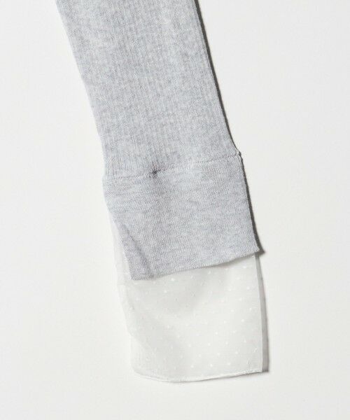 BEAUTY&YOUTH UNITED ARROWS / ビューティー&ユース ユナイテッドアローズ ニット・セーター | 【WEB限定 Wardrobe DAILY MINIMAL】レースコンビ リブニットプルオーバー ウォッシャブル | 詳細24