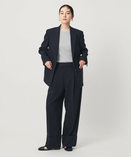 BEAUTY&YOUTH UNITED ARROWS / ビューティー&ユース ユナイテッドアローズ ニット・セーター | 【WEB限定 Wardrobe DAILY MINIMAL】レースコンビ リブニットプルオーバー ウォッシャブル | 詳細17
