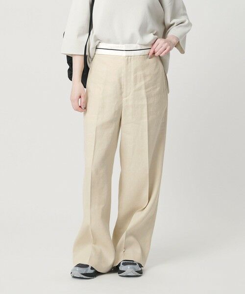 BEAUTY&YOUTH UNITED ARROWS / ビューティー&ユース ユナイテッドアローズ その他パンツ | 麻ブレンド マーベルト ワイドパンツ UVカット | 詳細1