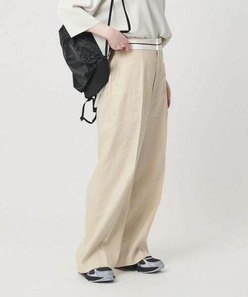 BEAUTY&YOUTH UNITED ARROWS / ビューティー&ユース ユナイテッドアローズ その他パンツ | 麻ブレンド マーベルト ワイドパンツ UVカット | 詳細2
