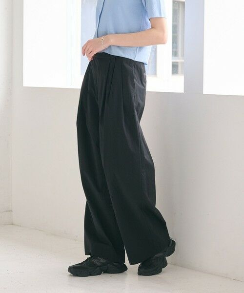BEAUTY&YOUTH UNITED ARROWS / ビューティー&ユース ユナイテッドアローズ その他パンツ | ナイロンコットン ワイドタックパンツ ウォッシャブル | 詳細2