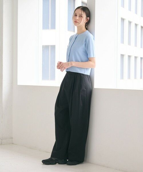 BEAUTY&YOUTH UNITED ARROWS / ビューティー&ユース ユナイテッドアローズ その他パンツ | ナイロンコットン ワイドタックパンツ ウォッシャブル | 詳細4