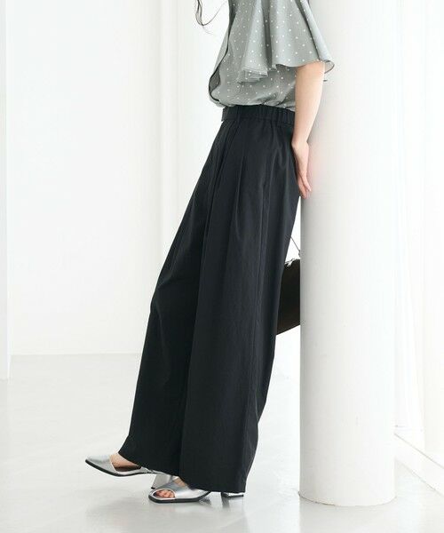 BEAUTY&YOUTH UNITED ARROWS / ビューティー&ユース ユナイテッドアローズ その他パンツ | ナイロンコットン ワイドタックパンツ ウォッシャブル | 詳細6