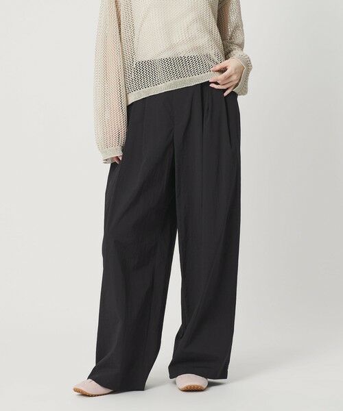 BEAUTY&YOUTH UNITED ARROWS / ビューティー&ユース ユナイテッドアローズ その他パンツ | ナイロンコットン ワイドタックパンツ ウォッシャブル | 詳細9