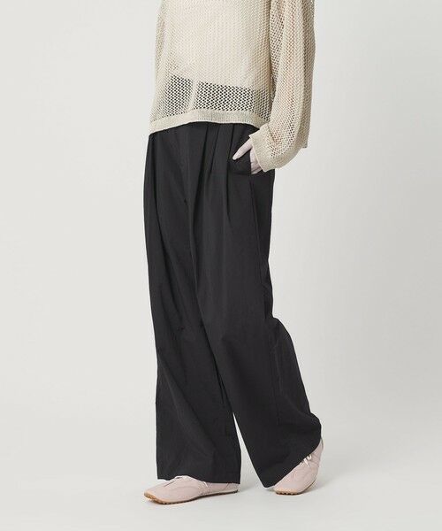 BEAUTY&YOUTH UNITED ARROWS / ビューティー&ユース ユナイテッドアローズ その他パンツ | ナイロンコットン ワイドタックパンツ ウォッシャブル | 詳細10