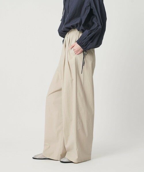 BEAUTY&YOUTH UNITED ARROWS / ビューティー&ユース ユナイテッドアローズ その他パンツ | ナイロンコットン ワイドタックパンツ ウォッシャブル | 詳細15