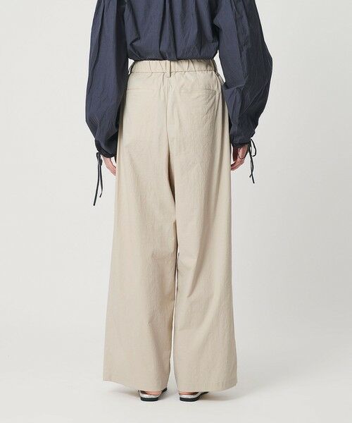BEAUTY&YOUTH UNITED ARROWS / ビューティー&ユース ユナイテッドアローズ その他パンツ | ナイロンコットン ワイドタックパンツ ウォッシャブル | 詳細19