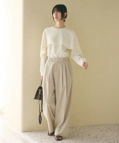 BEAUTY&YOUTH UNITED ARROWS / ビューティー&ユース ユナイテッドアローズ その他パンツ | ナイロンコットン ワイドタックパンツ ウォッシャブル | 詳細13