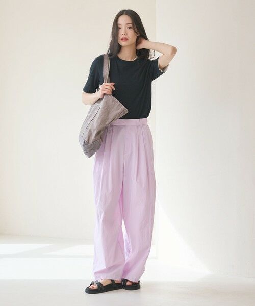 BEAUTY&YOUTH UNITED ARROWS / ビューティー&ユース ユナイテッドアローズ その他パンツ | ナイロンコットン ワイドタックパンツ ウォッシャブル | 詳細23