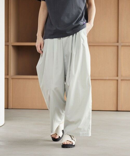BEAUTY&YOUTH UNITED ARROWS / ビューティー&ユース ユナイテッドアローズ その他パンツ | ナイロンコットン ワイドタックパンツ ウォッシャブル | 詳細27