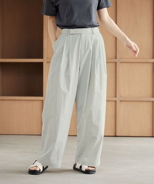 BEAUTY&YOUTH UNITED ARROWS / ビューティー&ユース ユナイテッドアローズ その他パンツ | ナイロンコットン ワイドタックパンツ ウォッシャブル | 詳細29