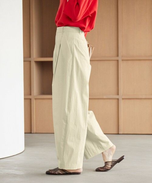 BEAUTY&YOUTH UNITED ARROWS / ビューティー&ユース ユナイテッドアローズ その他パンツ | タックカーブパンツ ウォッシャブル 接触冷感 | 詳細3