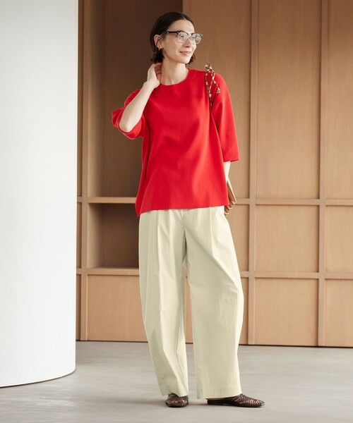 BEAUTY&YOUTH UNITED ARROWS / ビューティー&ユース ユナイテッドアローズ その他パンツ | タックカーブパンツ ウォッシャブル 接触冷感 | 詳細4