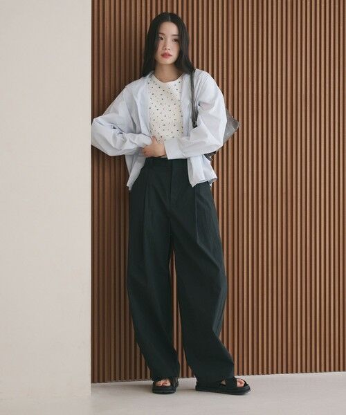 BEAUTY&YOUTH UNITED ARROWS / ビューティー&ユース ユナイテッドアローズ その他パンツ | タックカーブパンツ ウォッシャブル 接触冷感 | 詳細12