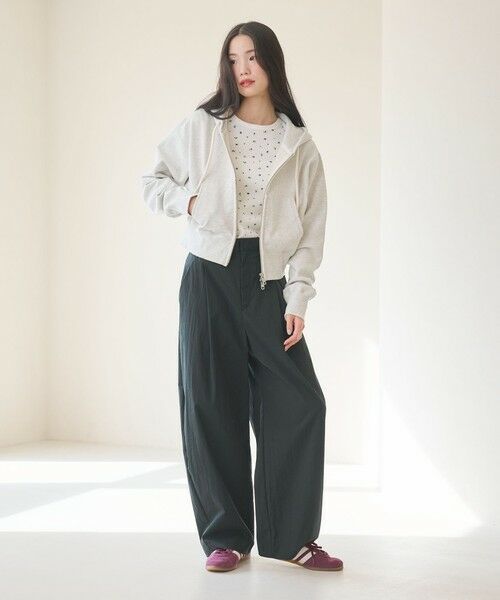 BEAUTY&YOUTH UNITED ARROWS / ビューティー&ユース ユナイテッドアローズ その他パンツ | タックカーブパンツ ウォッシャブル 接触冷感 | 詳細13