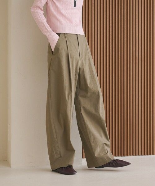 BEAUTY&YOUTH UNITED ARROWS / ビューティー&ユース ユナイテッドアローズ その他パンツ | タックカーブパンツ ウォッシャブル 接触冷感 | 詳細20