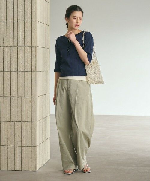 BEAUTY&YOUTH UNITED ARROWS / ビューティー&ユース ユナイテッドアローズ その他パンツ | タックカーブパンツ ウォッシャブル 接触冷感 | 詳細22