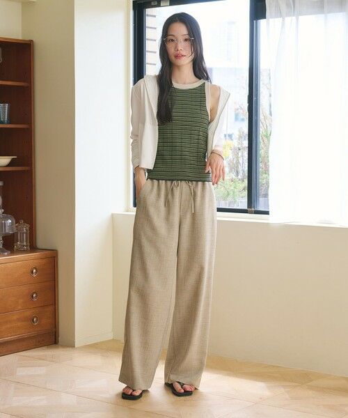BEAUTY&YOUTH UNITED ARROWS / ビューティー&ユース ユナイテッドアローズ その他パンツ | リネンライク ライトイージーパンツ ウォッシャブル 防シワ | 詳細11