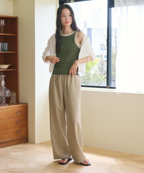 BEAUTY&YOUTH UNITED ARROWS / ビューティー&ユース ユナイテッドアローズ その他パンツ | リネンライク ライトイージーパンツ ウォッシャブル 防シワ | 詳細12
