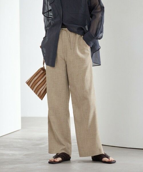 BEAUTY&YOUTH UNITED ARROWS / ビューティー&ユース ユナイテッドアローズ その他パンツ | リネンライク ライトイージーパンツ ウォッシャブル 防シワ | 詳細13
