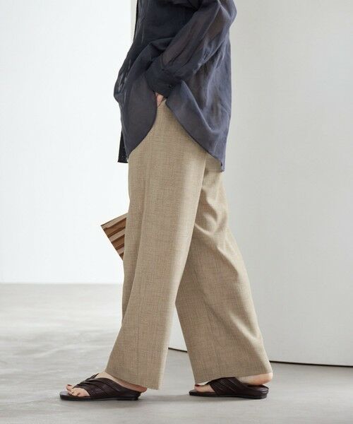 BEAUTY&YOUTH UNITED ARROWS / ビューティー&ユース ユナイテッドアローズ その他パンツ | リネンライク ライトイージーパンツ ウォッシャブル 防シワ | 詳細18