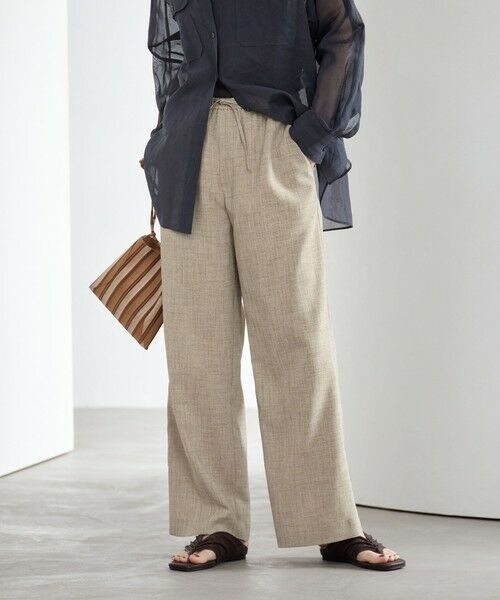 BEAUTY&YOUTH UNITED ARROWS / ビューティー&ユース ユナイテッドアローズ その他パンツ | リネンライク ライトイージーパンツ ウォッシャブル 防シワ | 詳細13